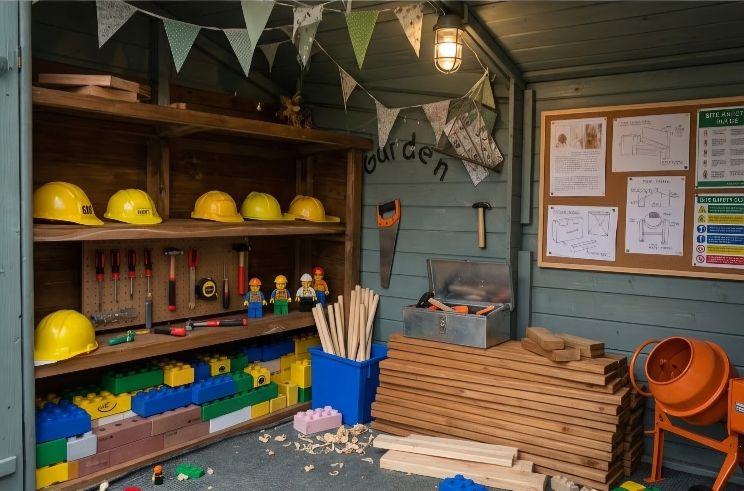 Garden and outdoor learning at Tiny Toez East Staffs