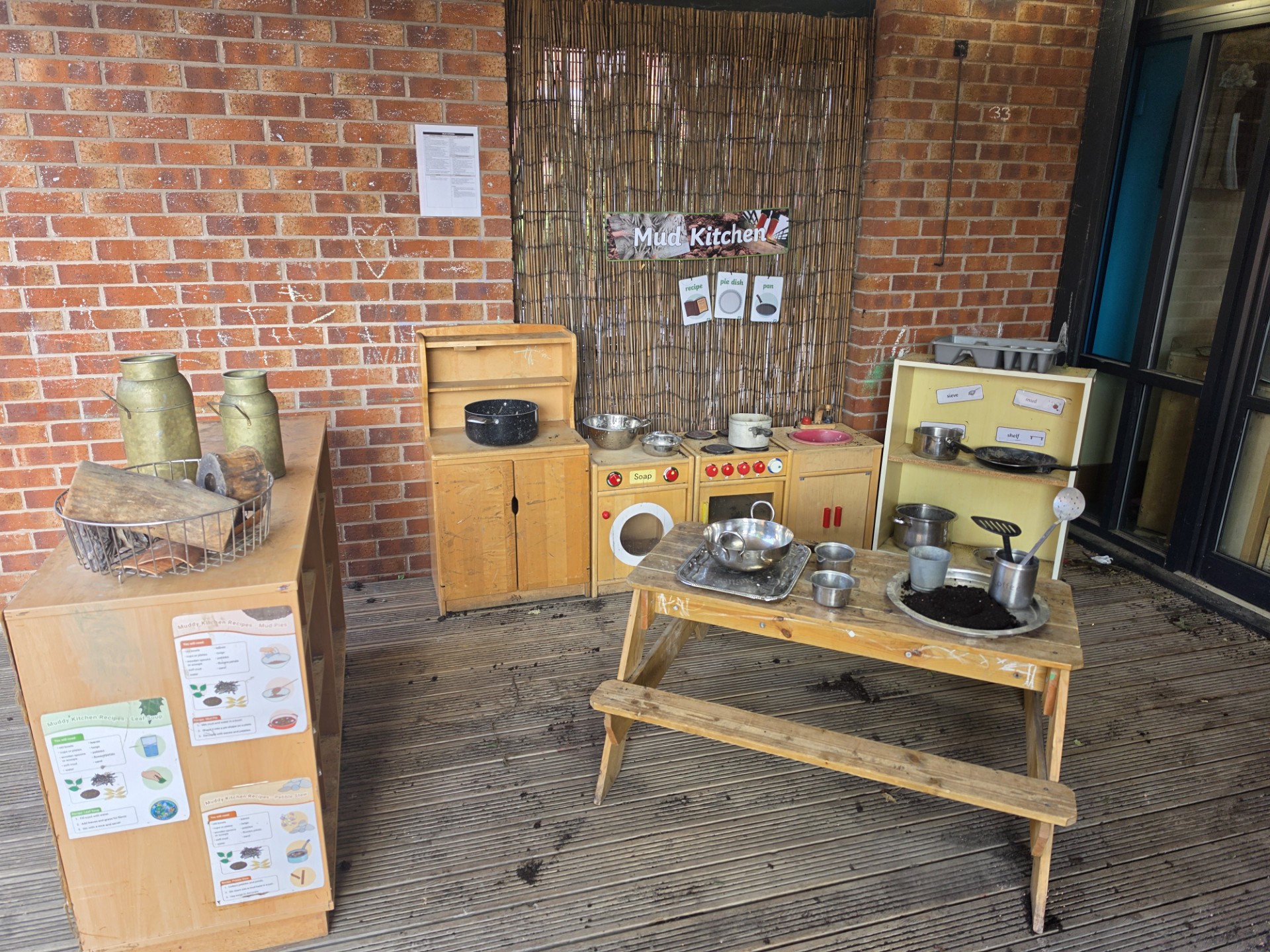 Outdoor learning space at Tiny Toez Tipton and Tividale