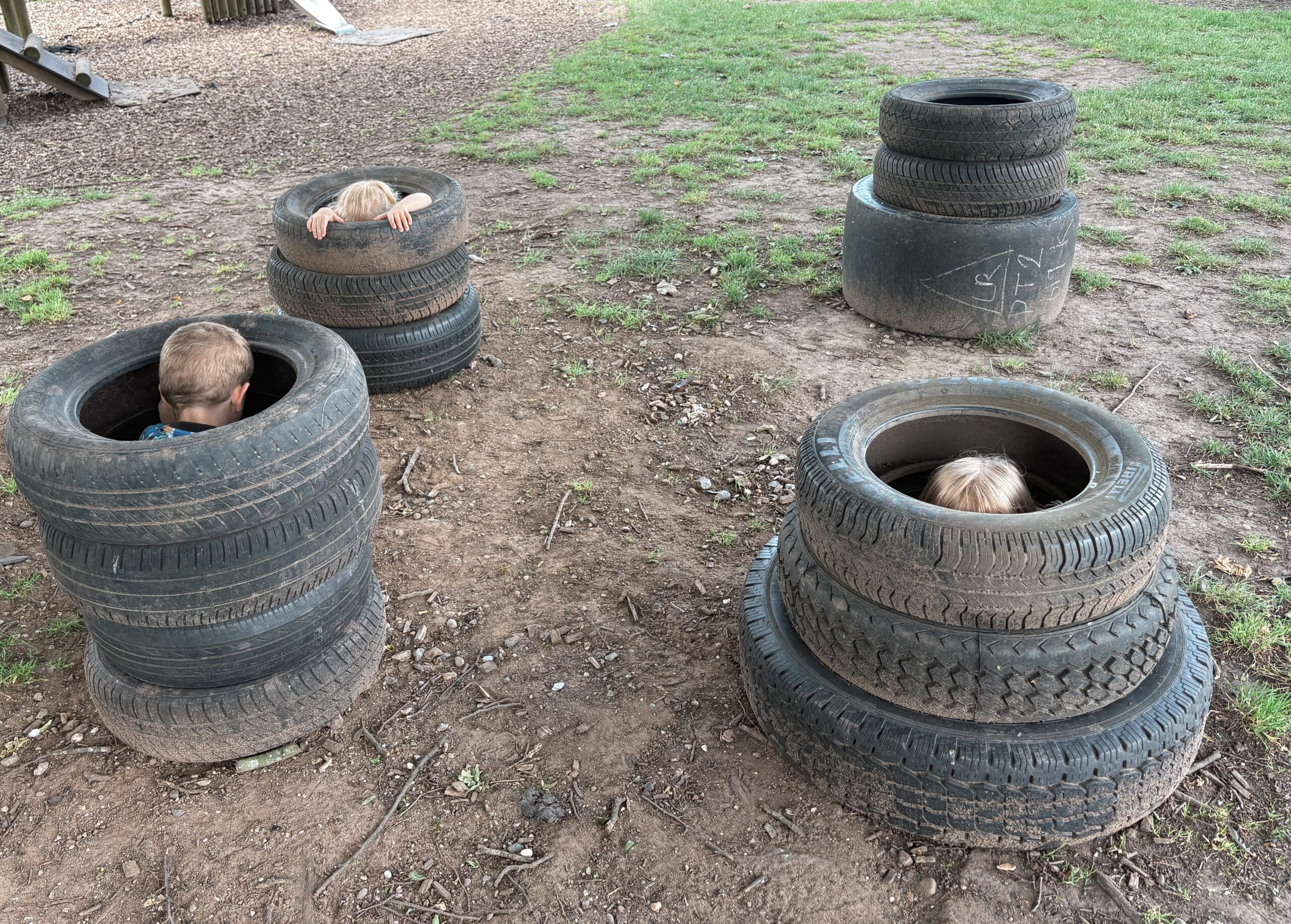 Outdoor play area at Tiny Toez Tamworth